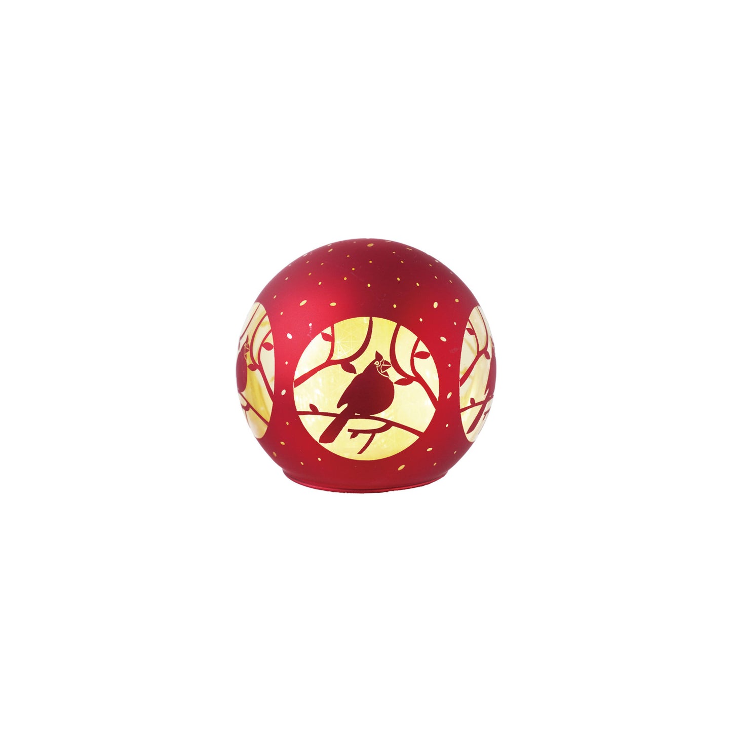 Cardinal LED Glass Ball