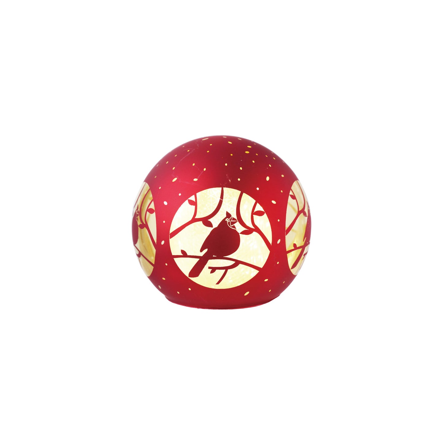 Cardinal LED Glass Ball