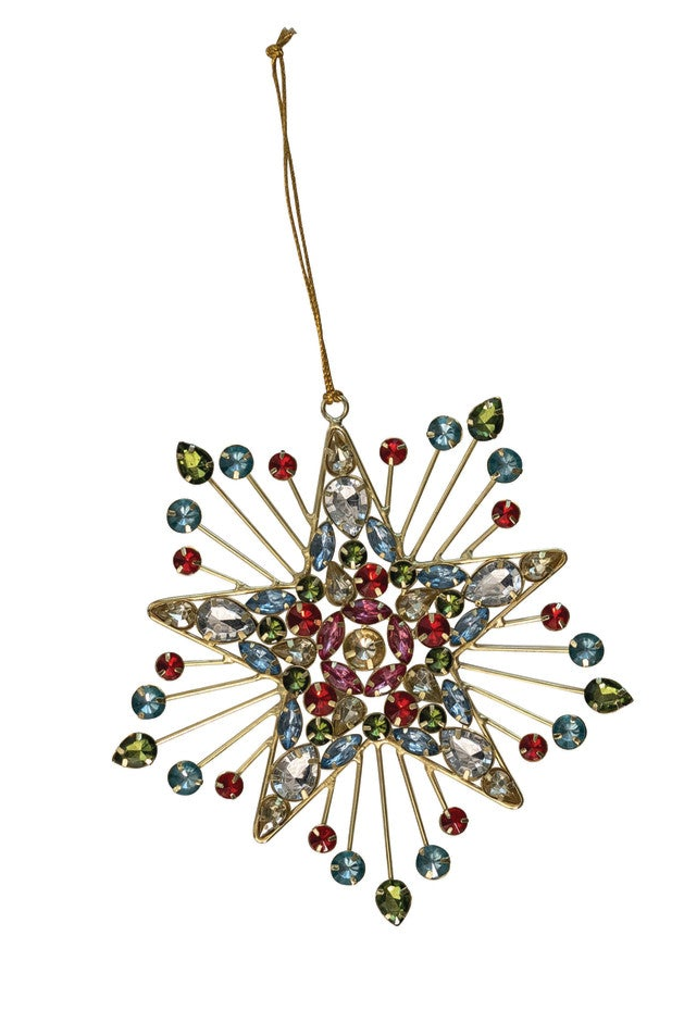 6" Jeweled Star Ornament