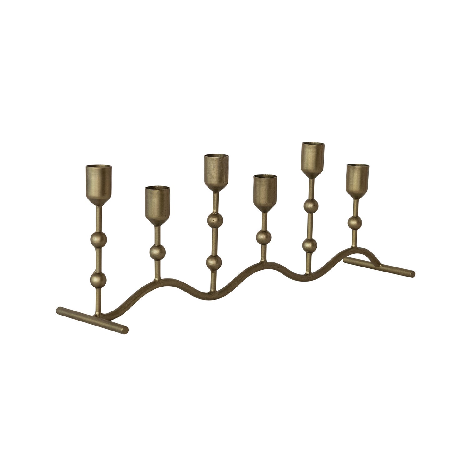 Hand-Forged Gold Taper Runner Stand