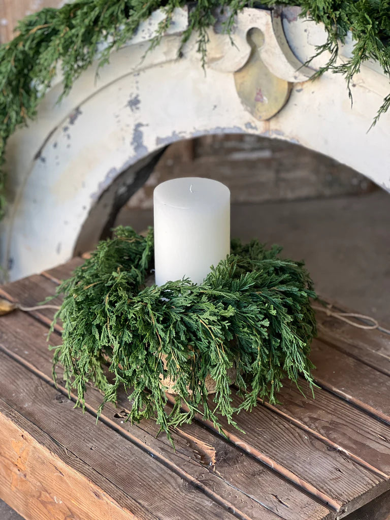 Emerald Falls Candle Ring | 4"
