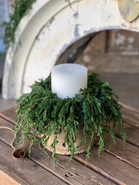 Emerald Falls Candle Ring | 4"