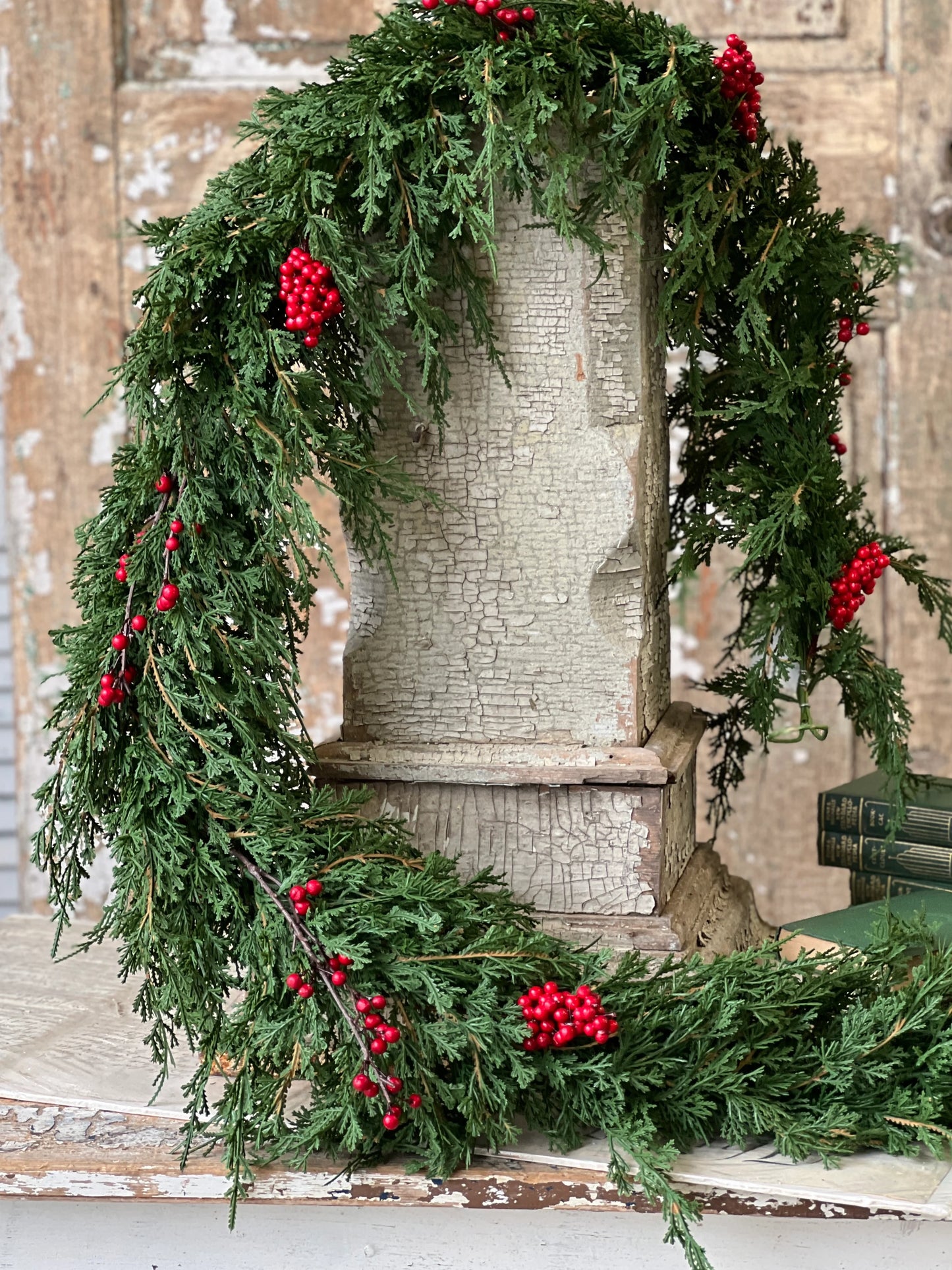 6' Berry Emerald Falls Garland