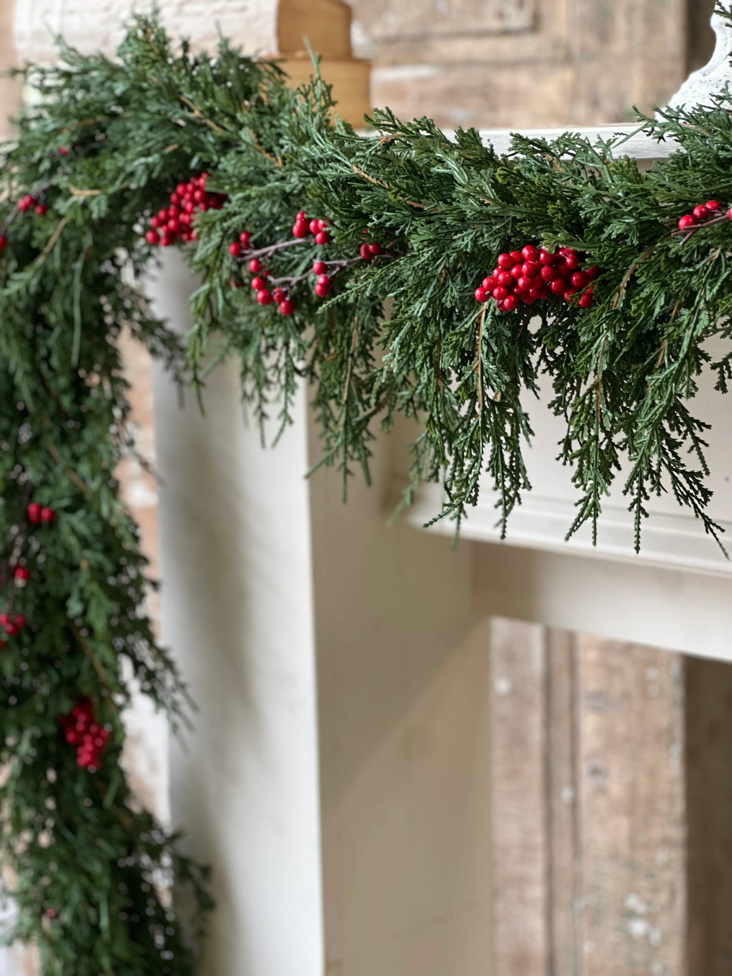 6' Berry Emerald Falls Garland