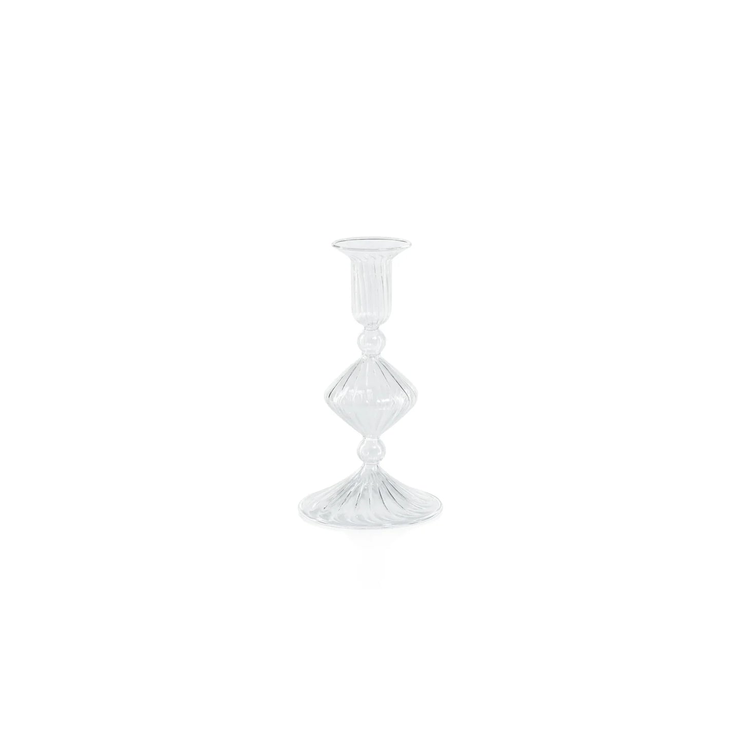 Clear Glass Taper Holder