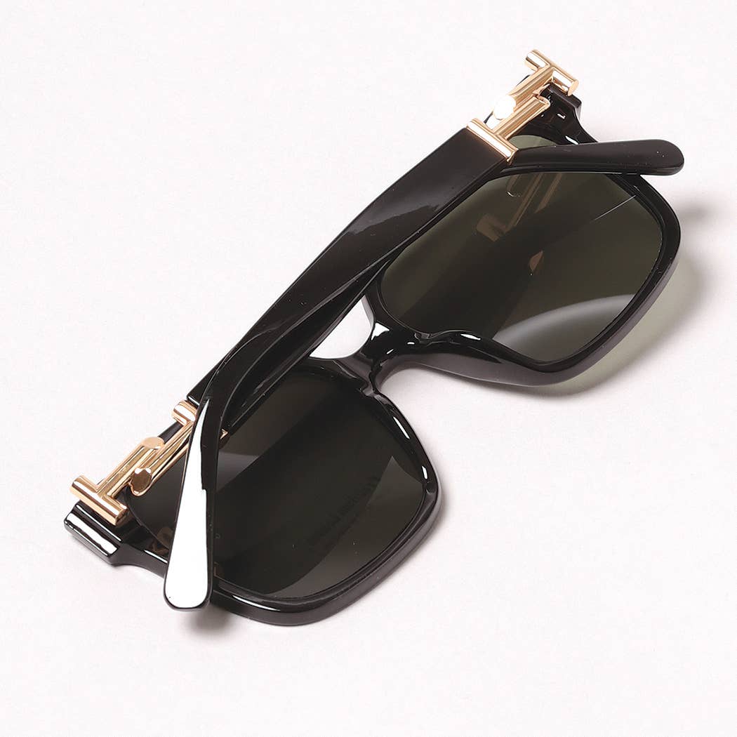 Casual Rectangular Bold Frame Sunglasses