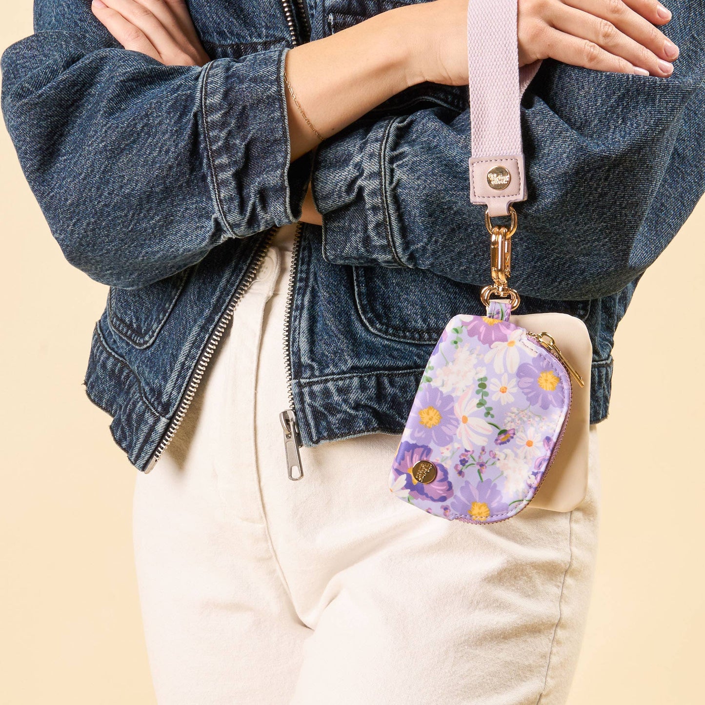 Dynamic Duo Pouch Wristlet | Bouquet Beauty Purple