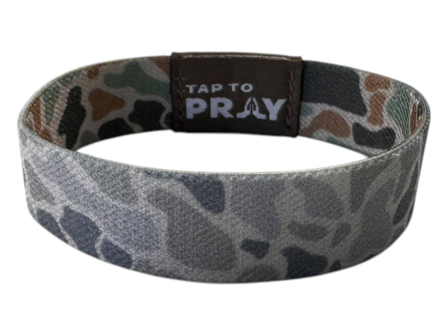 Versible Tap To Pray™ Wristband | River Rock Camo & Sage: L