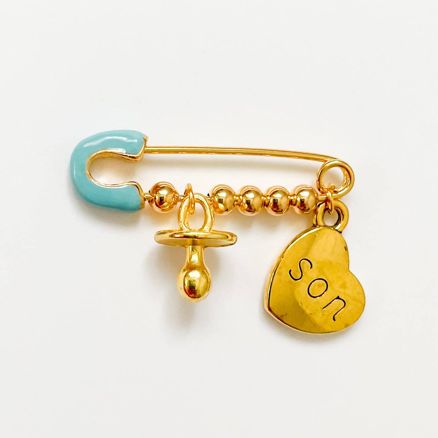 Baby Boy Lapel Pin | 2 charms