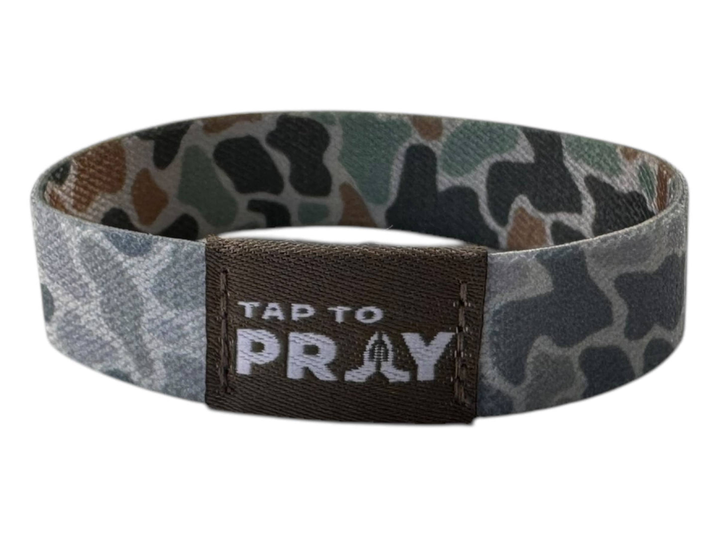 Versible Tap To Pray™ Wristband | River Rock Camo & Sage: L