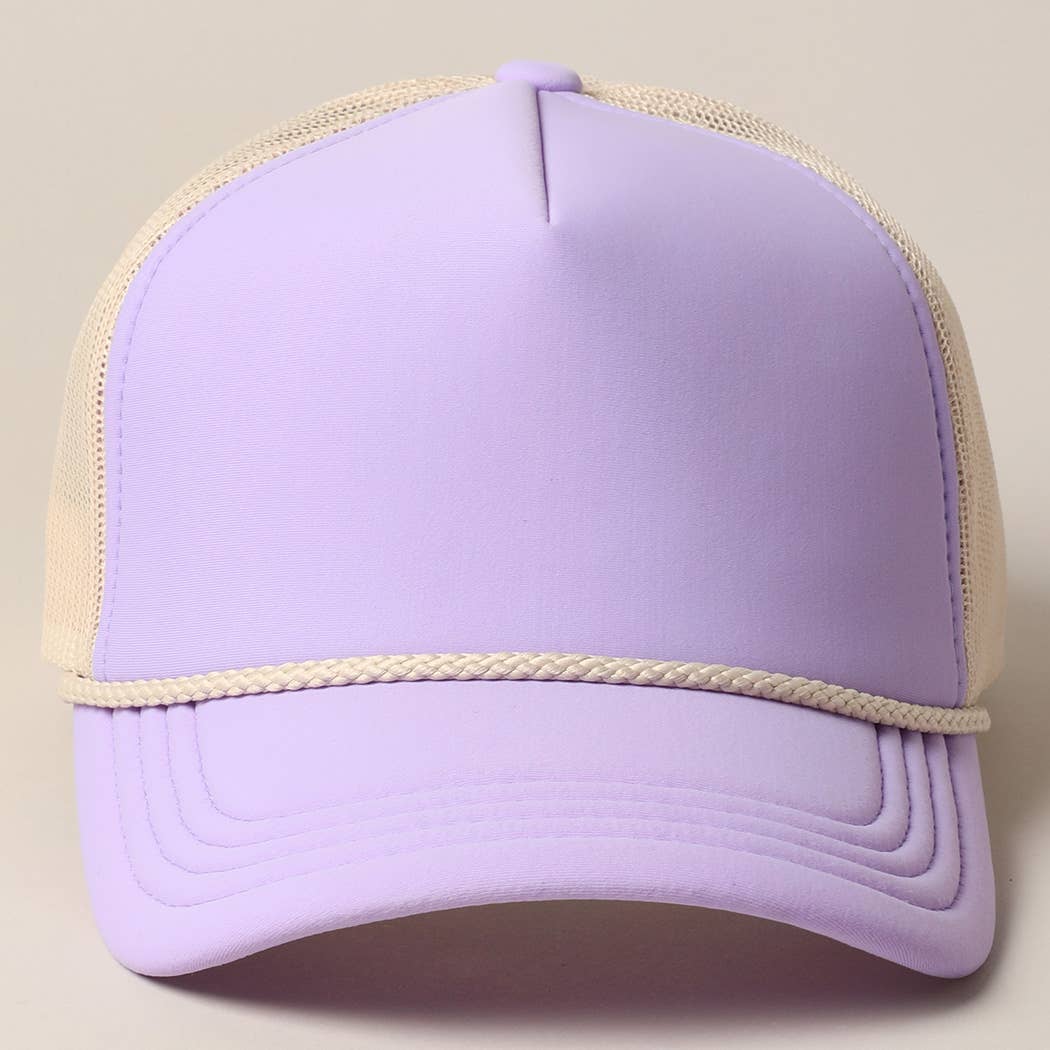 Lagniappe Mesh Back Trucker Hat | Lavender