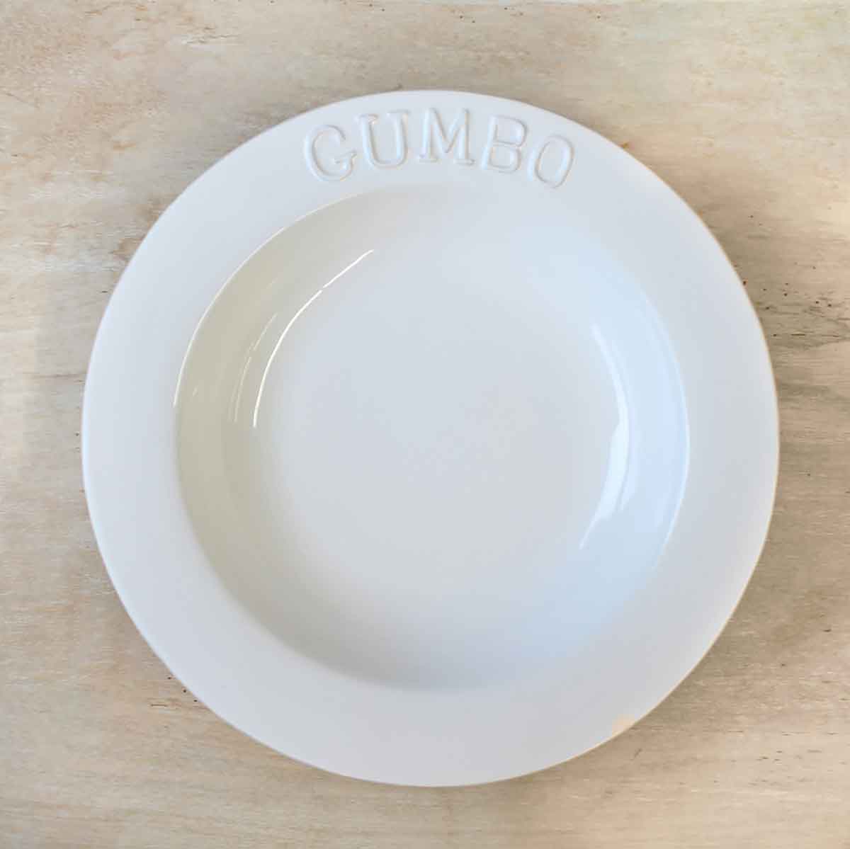 Gumbo Bowl | White 10" x 2" x 10"
