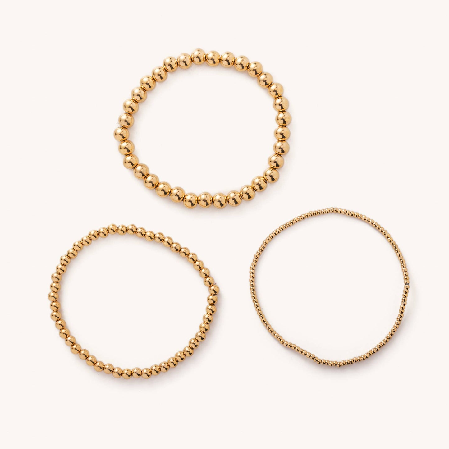 Small Gold Ball Bracelets | Waterproof