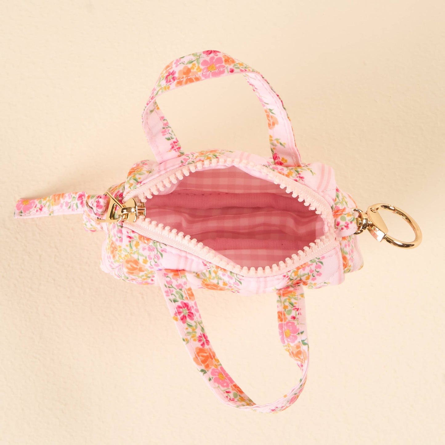 Itty Bitty Duffle Bag Charm | Petal Parade Pink