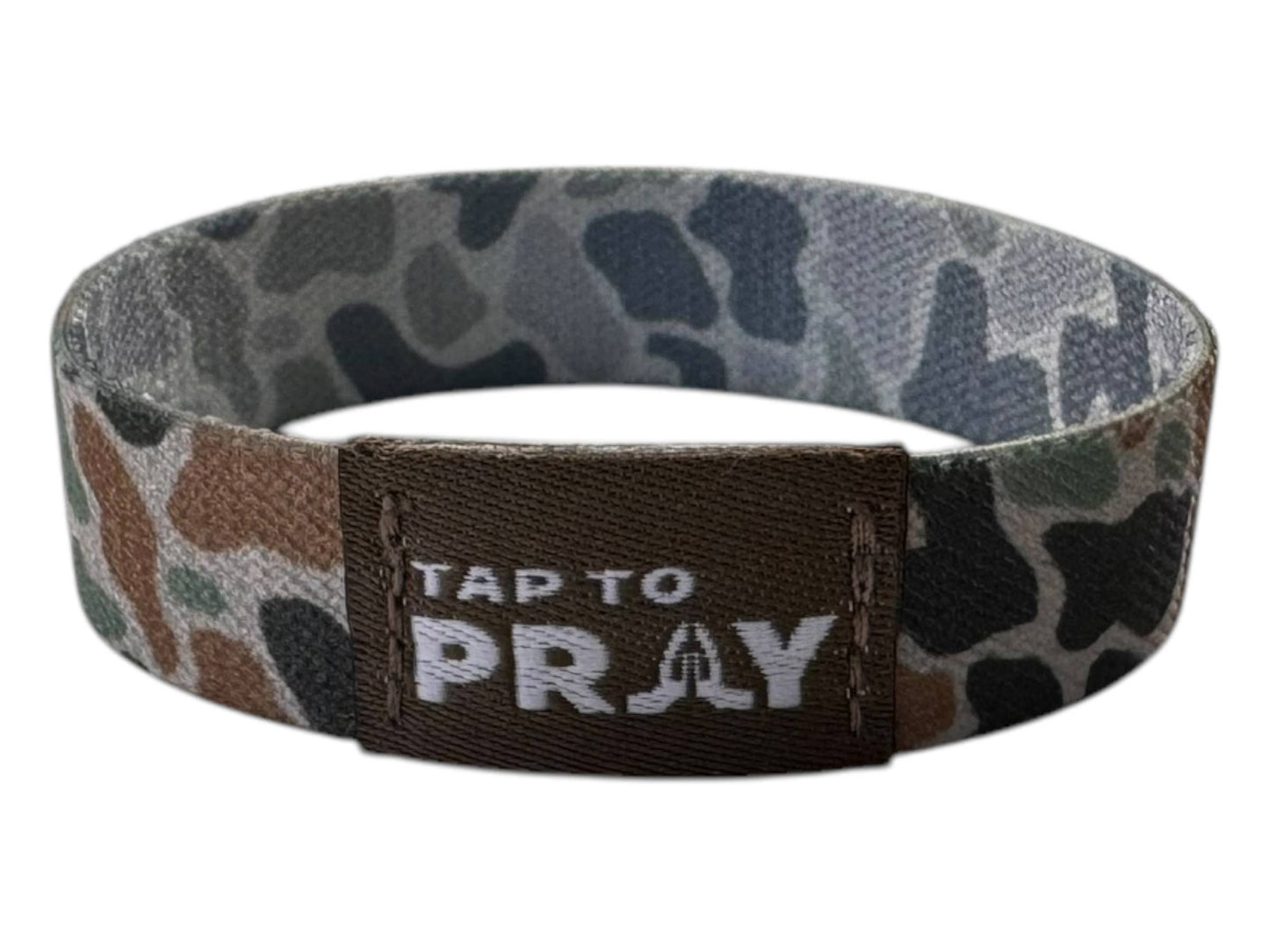 Versible Tap To Pray™ Wristband | River Rock Camo & Sage: XL