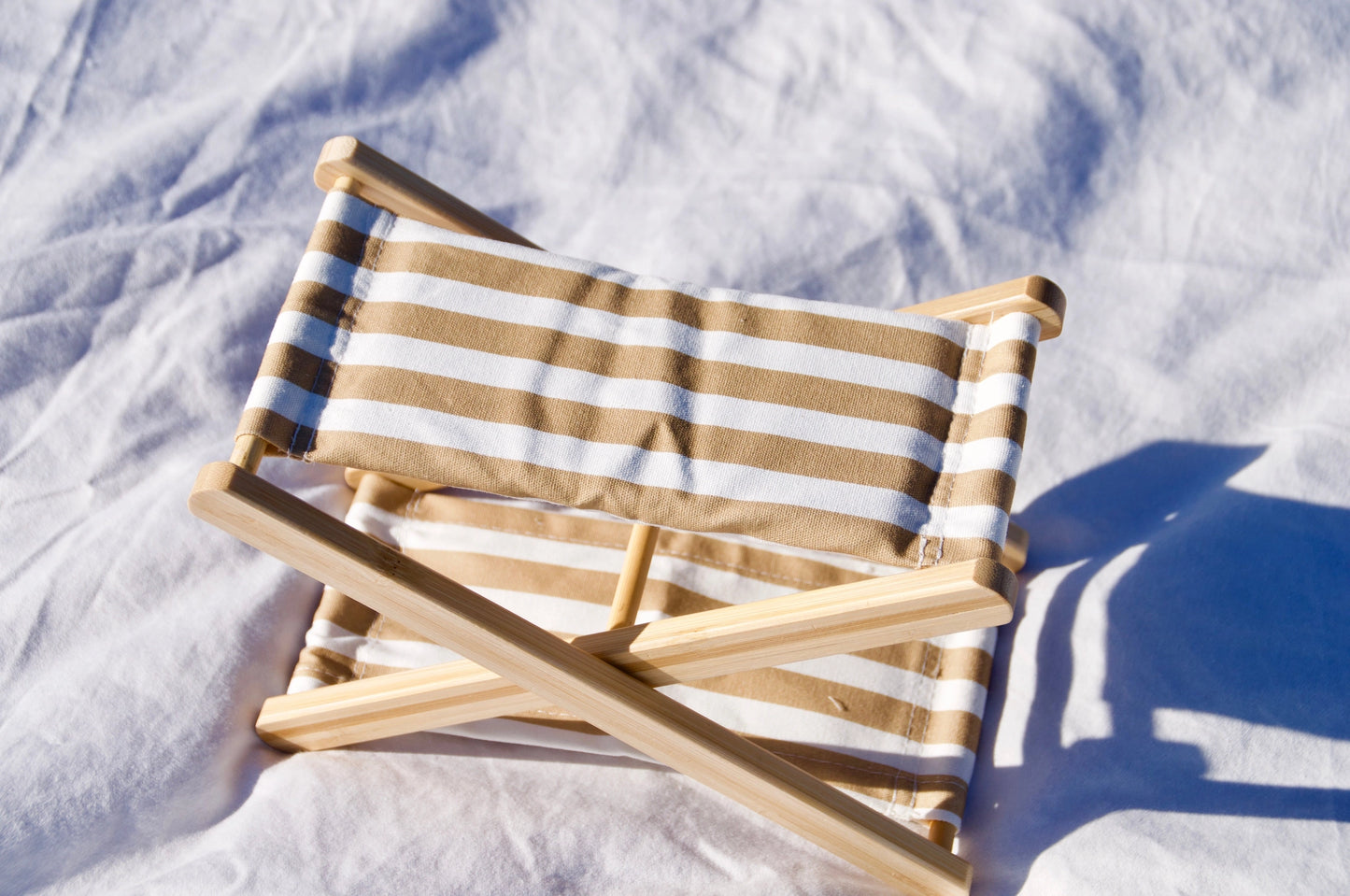 The Head Hammock | Tan & White