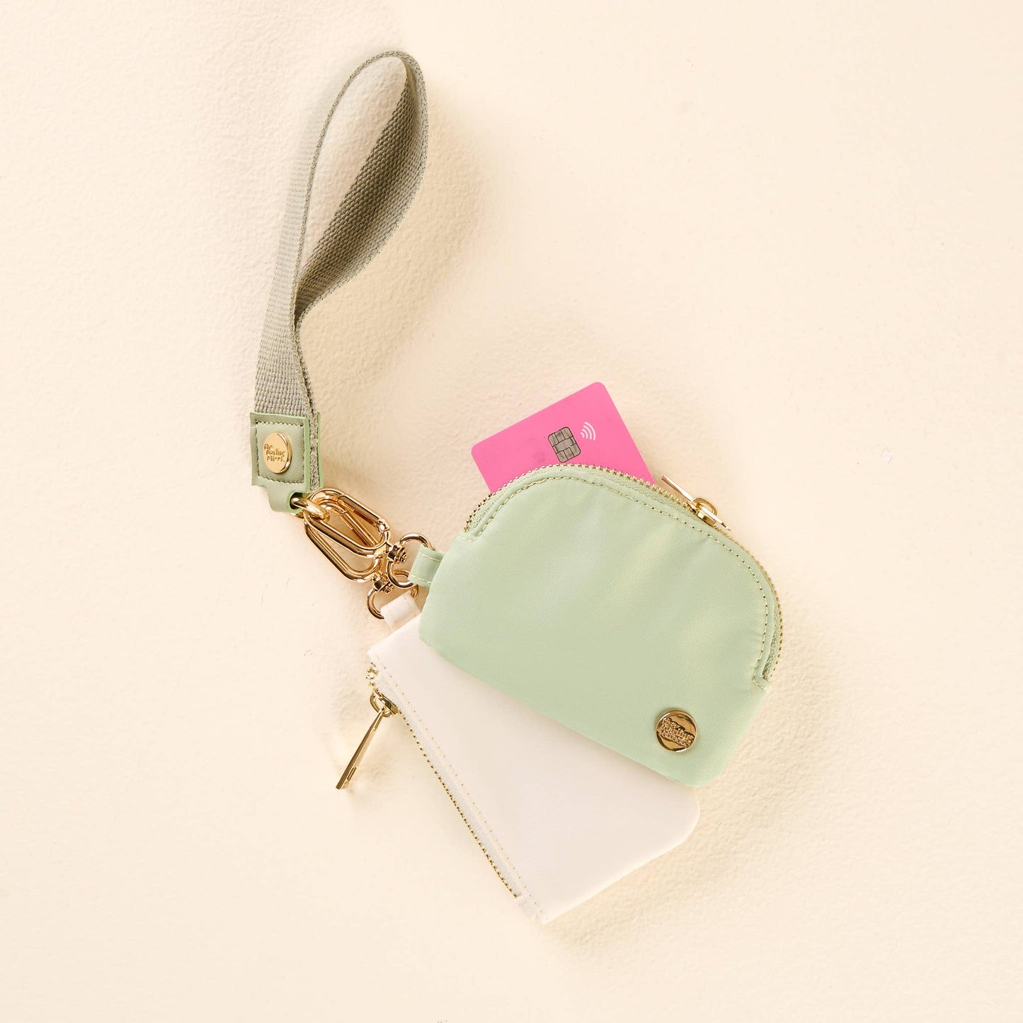 Dynamic Duo Pouch Wristlet | Sage