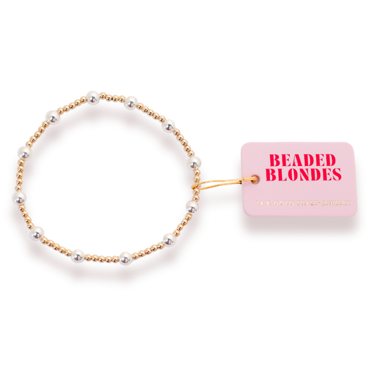 Lively Bracelet in Gold w/ Silver | Petite