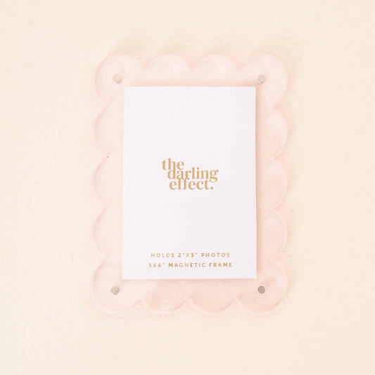 Mini Acrylic Picture Frame Magnet | Pale Pink
