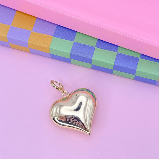 Dreamy Heart Gold Charm