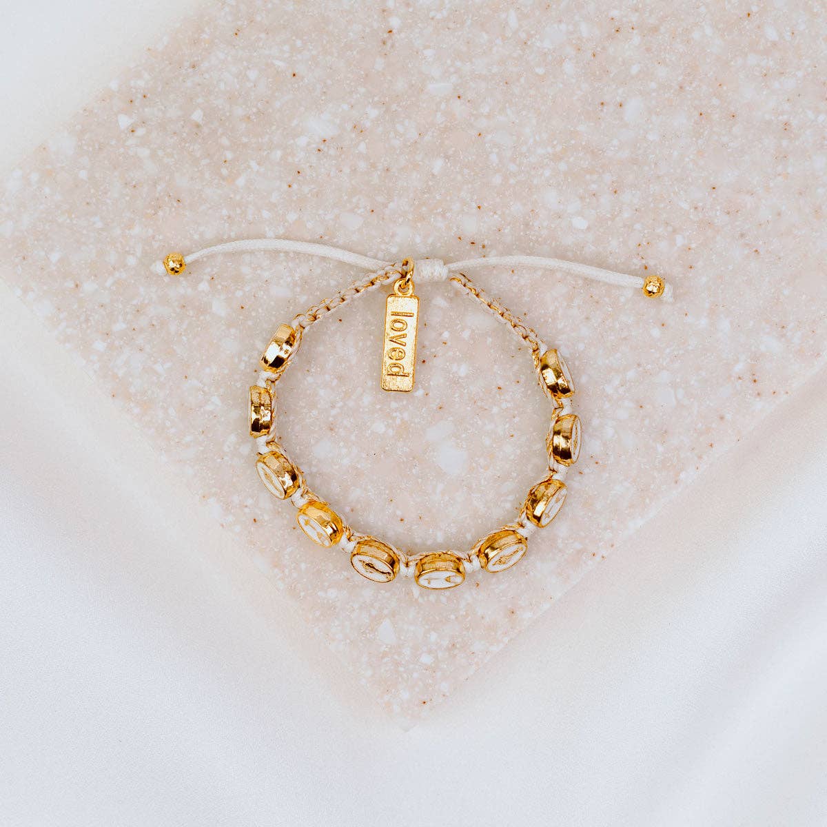 Our Lady of Medjugorje | White/Gold