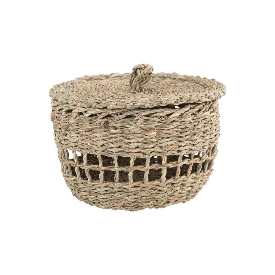 Seagrass Basket w/ Lid