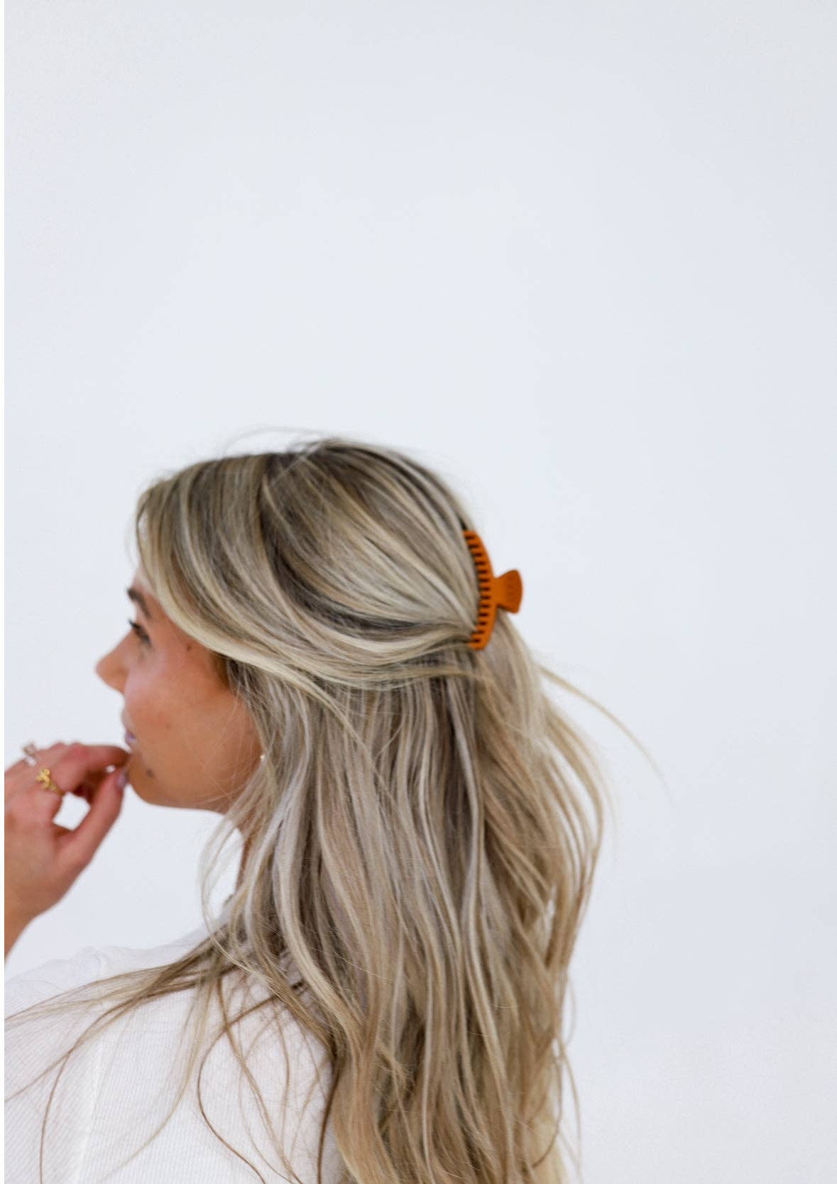 Mini Hold Everything Claw Clip | Matte Champagne