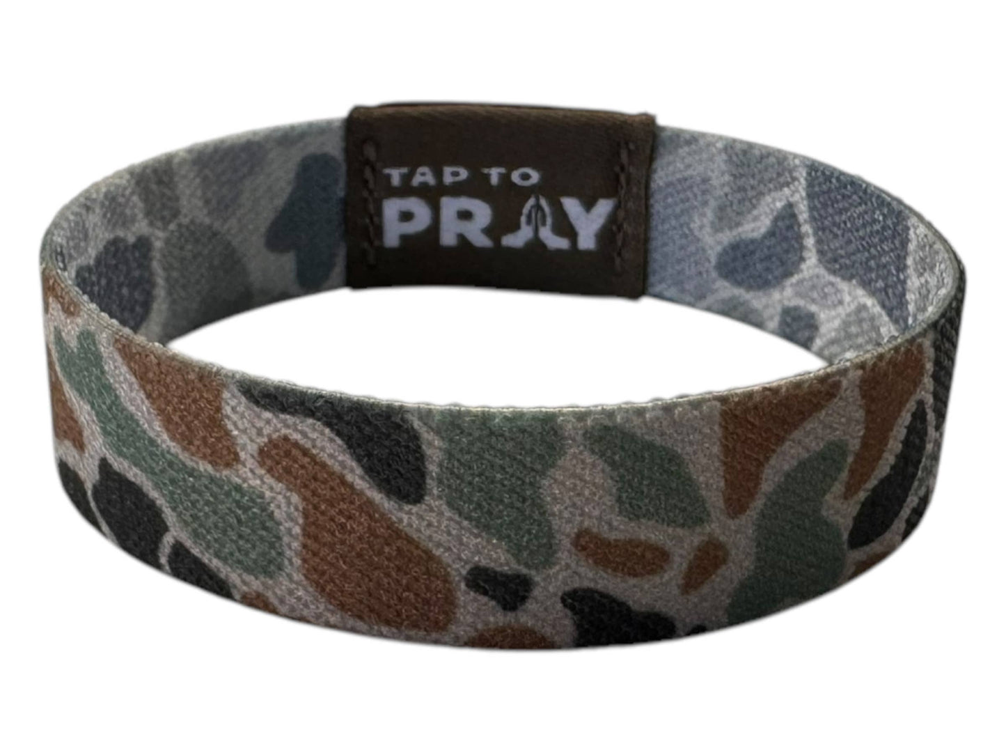 Versible Tap To Pray™ Wristband | River Rock Camo & Sage: XL