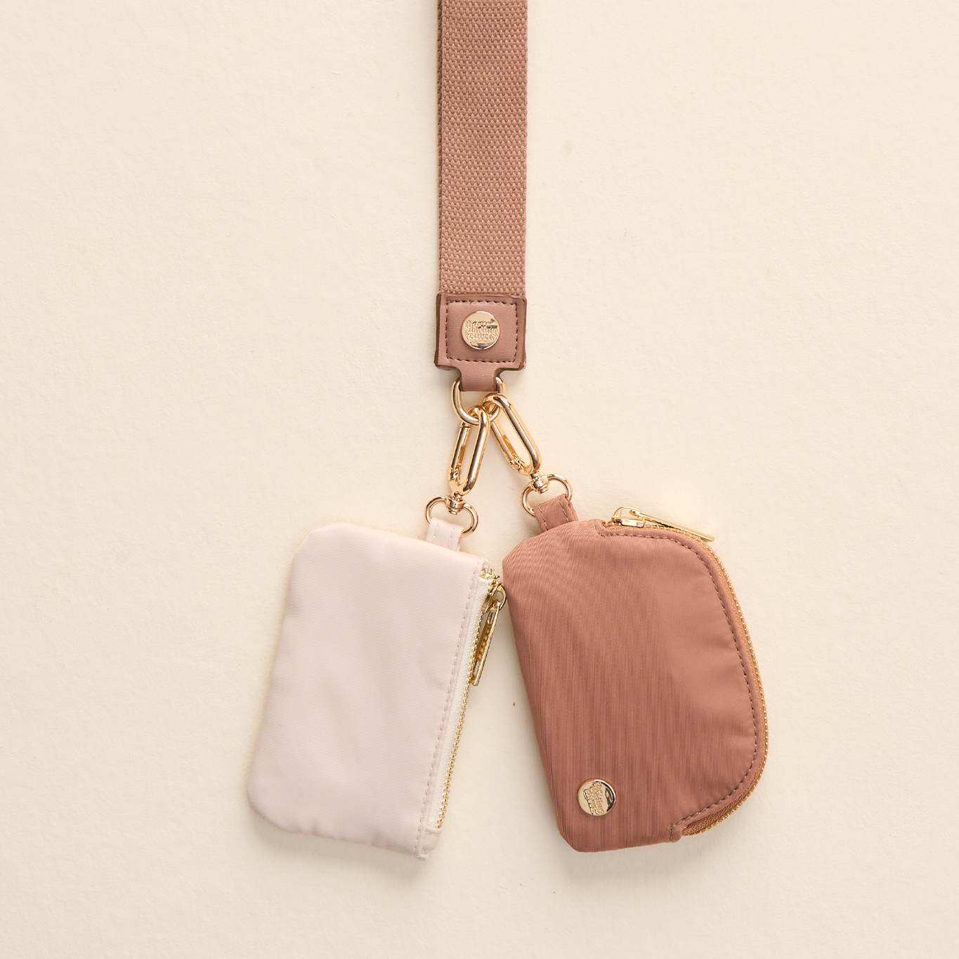 Dynamic Duo Pouch Wristlet | Beige