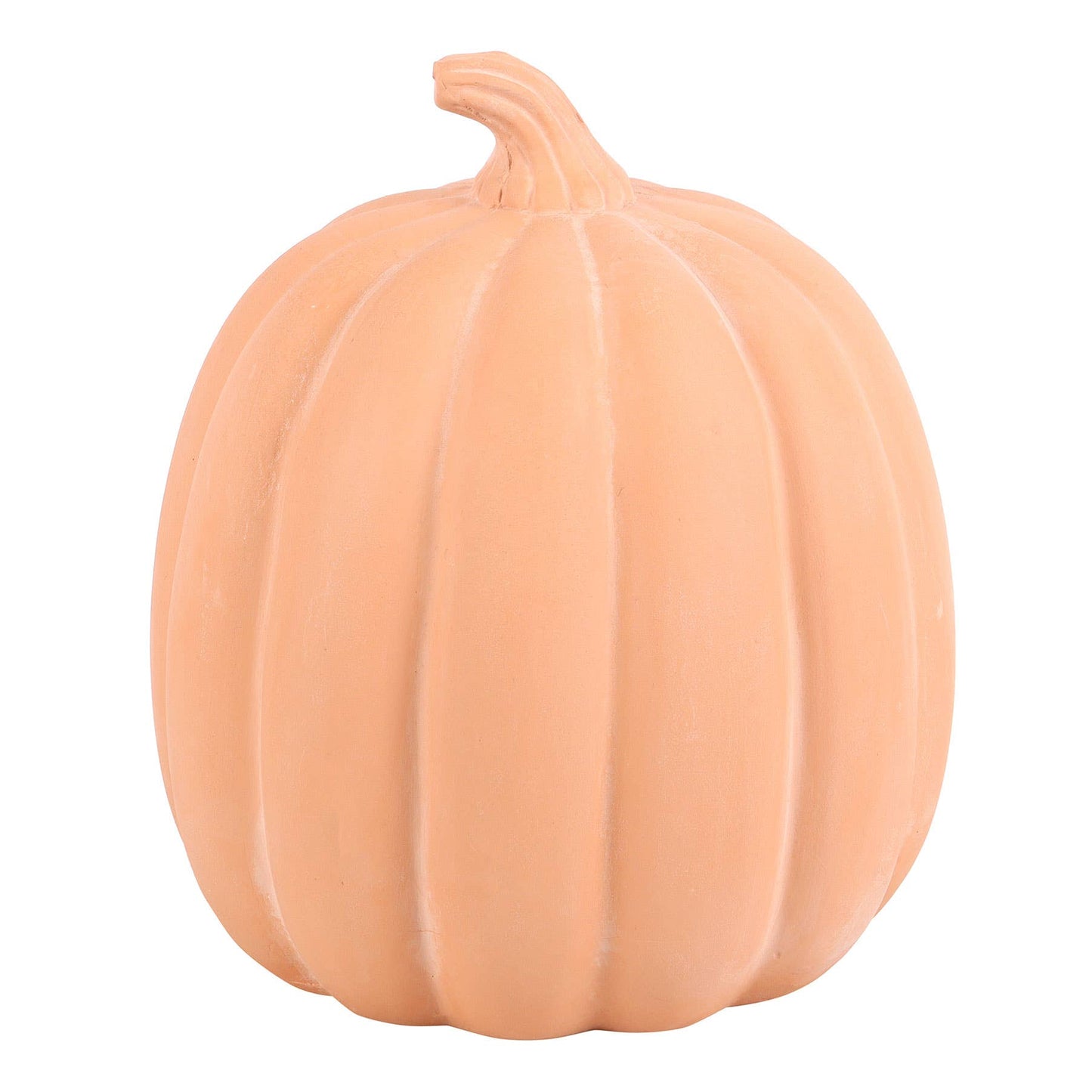 9.5” Terracotta Halloween Pumpkin Decoration