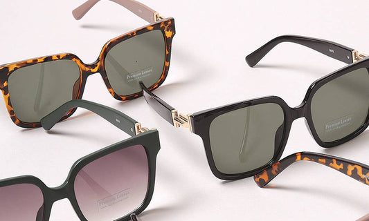 Casual Rectangular Bold Frame Sunglasses