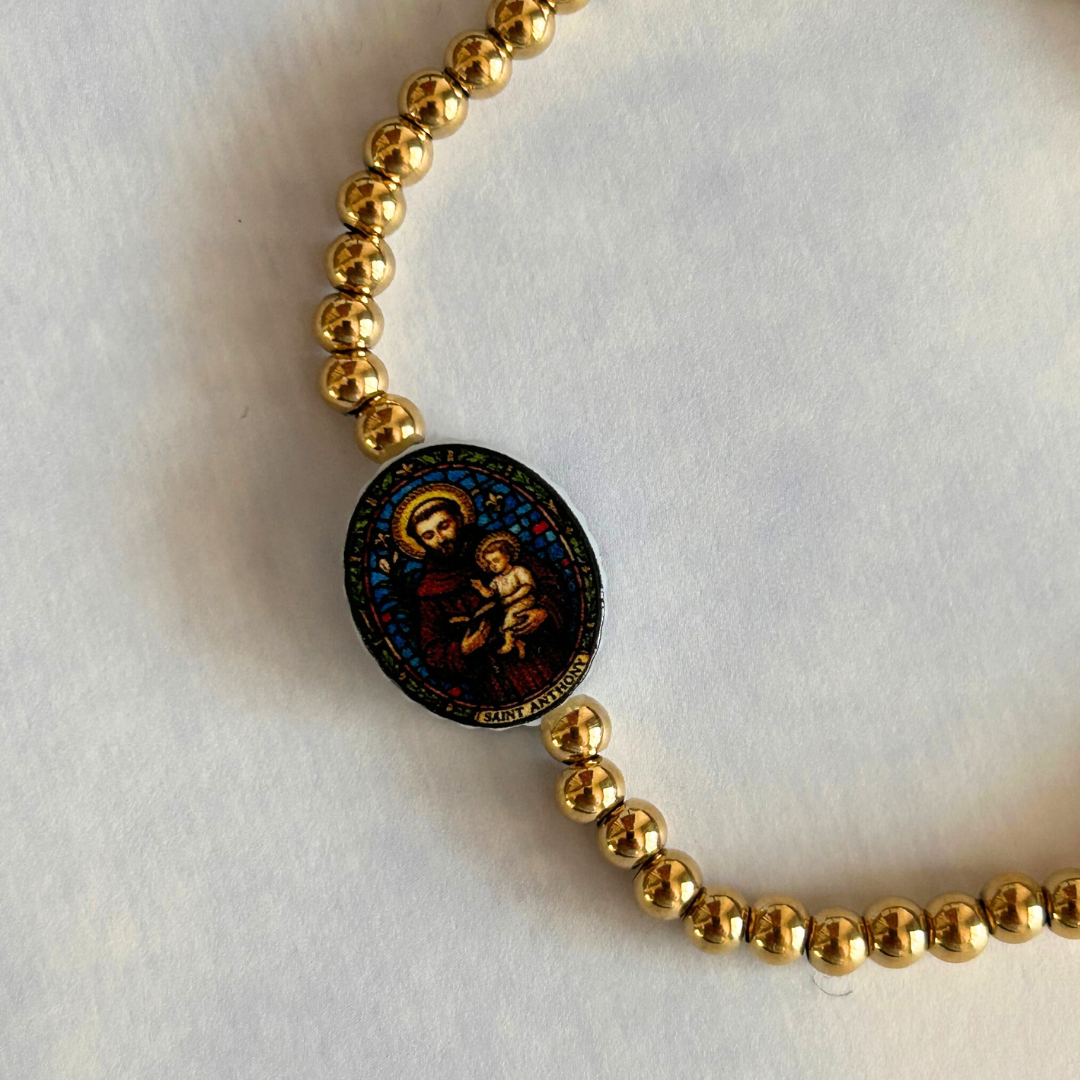 Holy Water Saint Anthony Bracelet | Stainless Steel