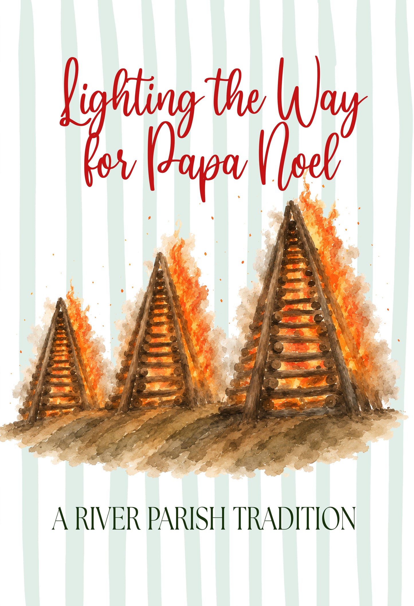 PREORDER - Lighting the Way for Papa Noel Garden Flag