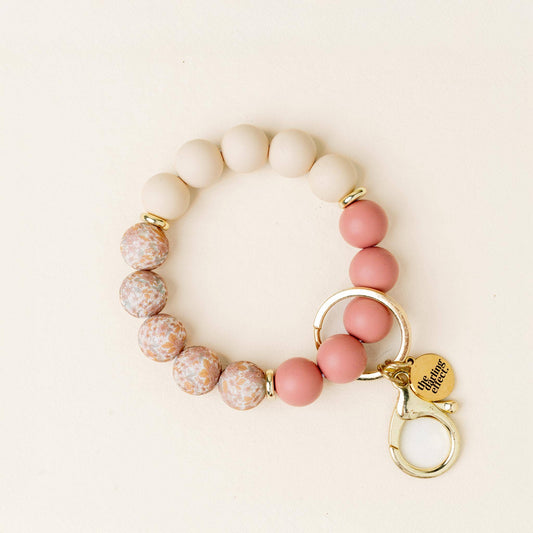 Hands-Free Keychain Wristlet | Mauve Muse