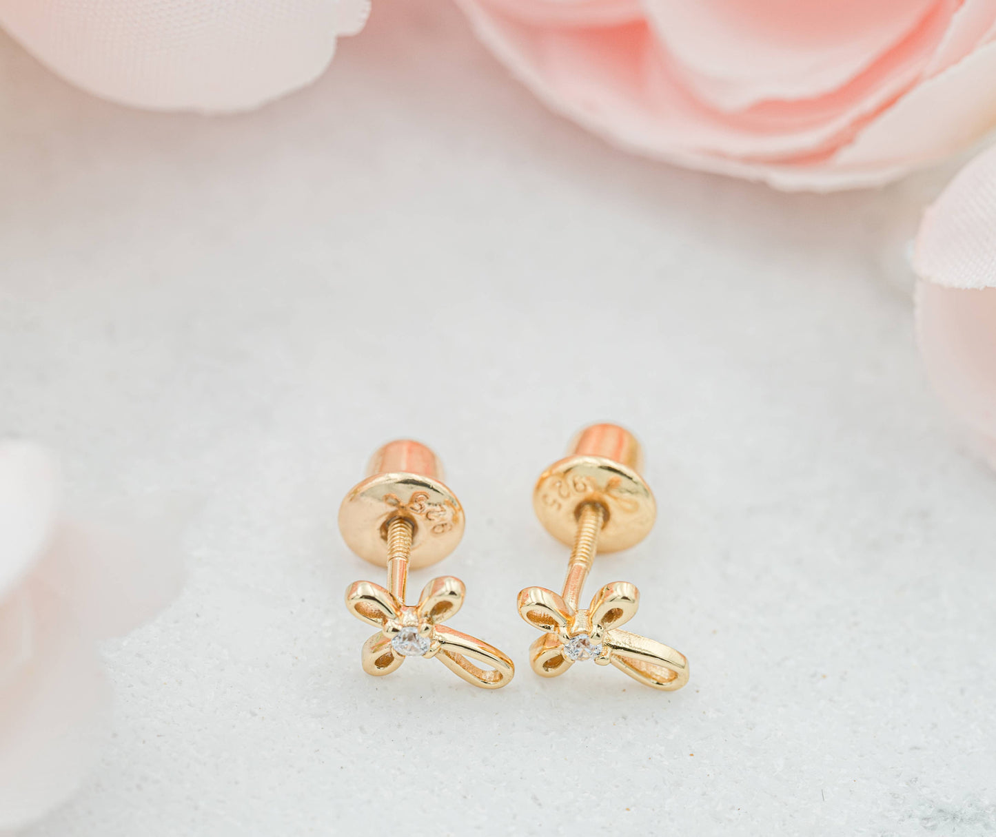 14K Gold-Plated Cross Earrings