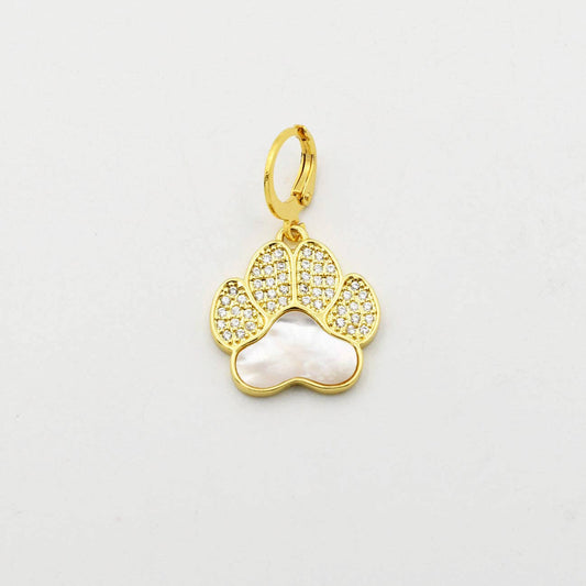 Iridescent Pet Paw Charm