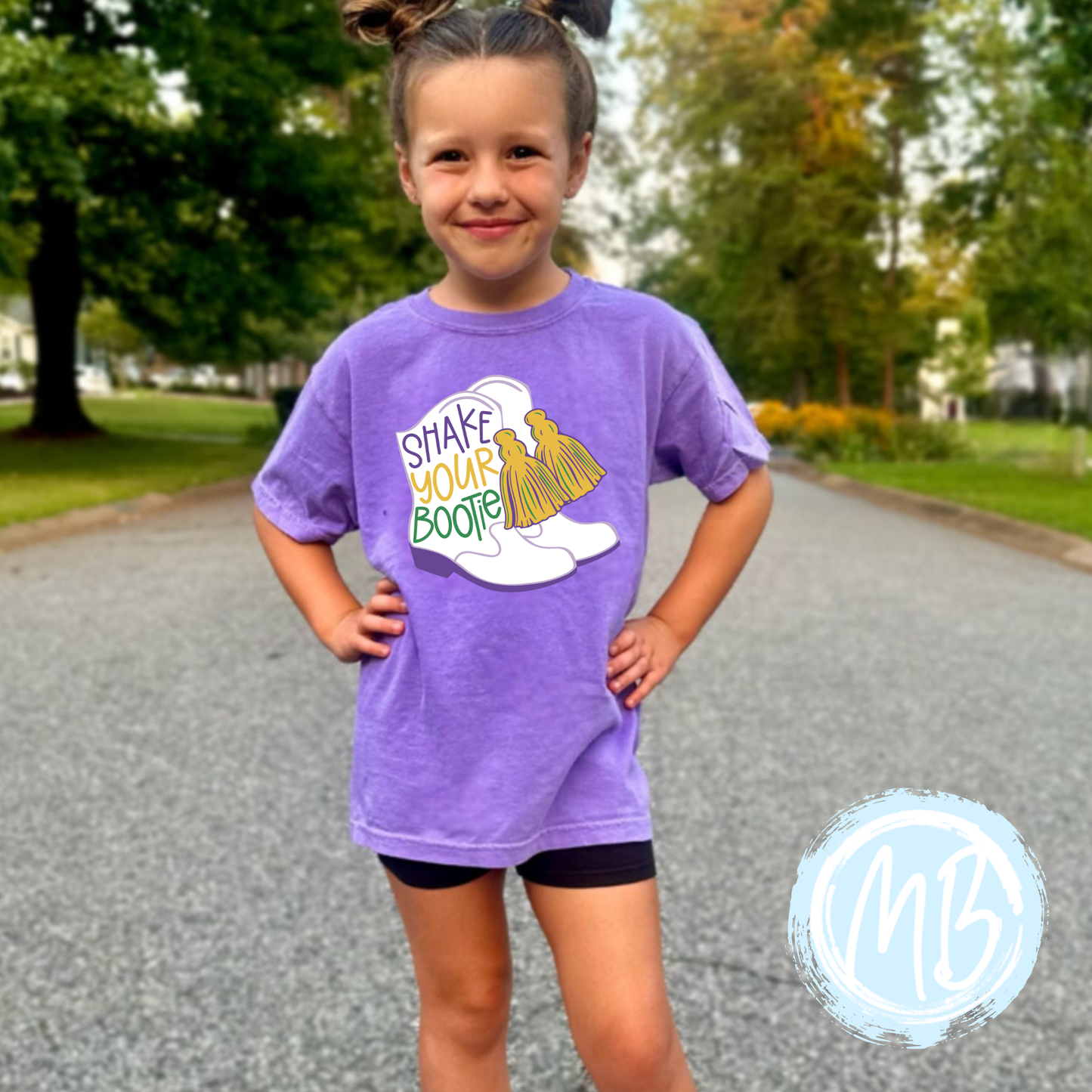 Shake Your Bootie Adult Tee| Purple / M