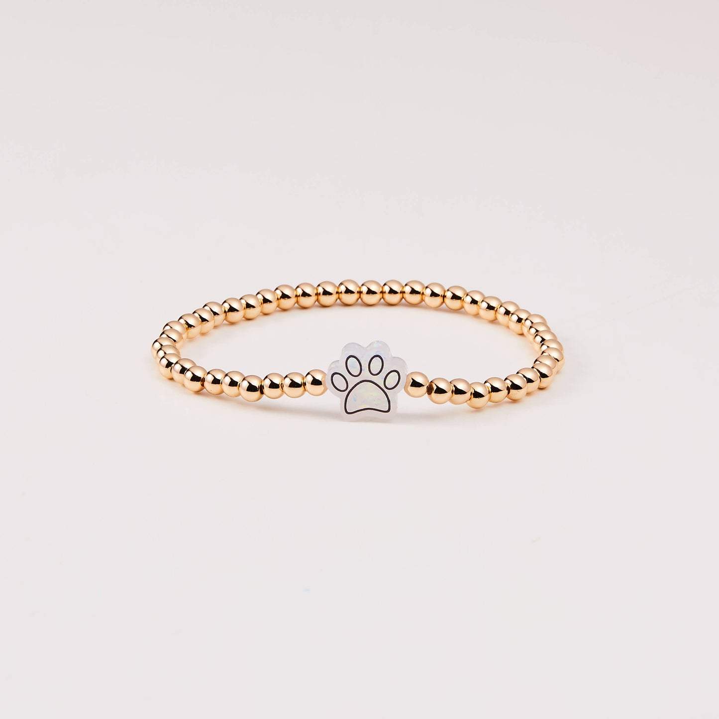 Holy Water Paw Print Bracelet | Gold