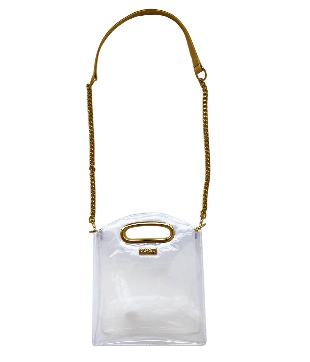 Cooper Clear Crossbody Purse | Gold