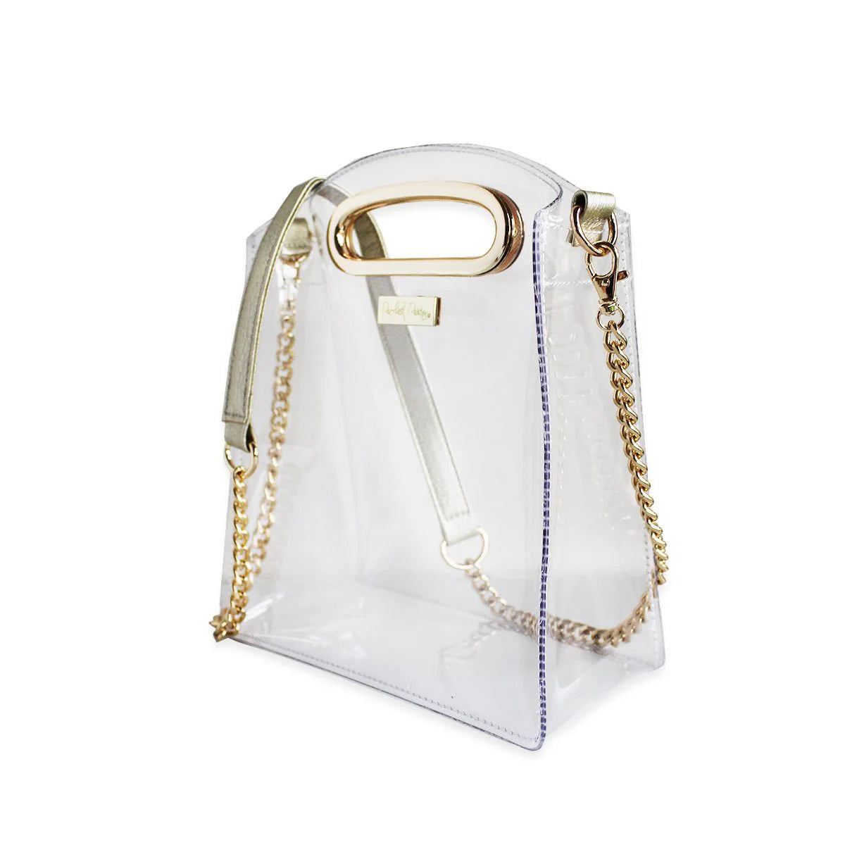 Cooper Clear Crossbody Purse | Gold