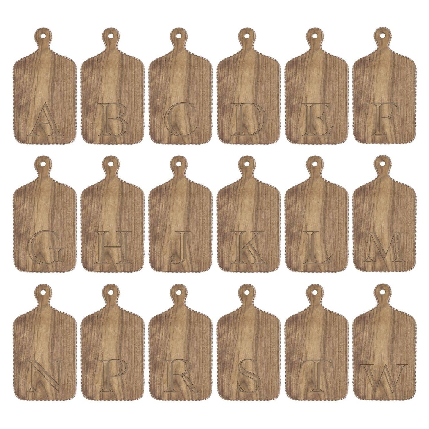 Initial Beaded Cutting Board