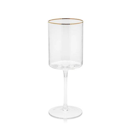 Optics Ridged Red Wine Glass