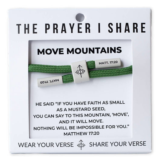 The Prayer I Share Cord Bracelet | MOVE MOUNTAINS