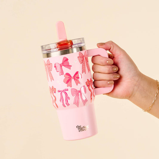 20oz Flip Straw Tumbler | Blushing Bows