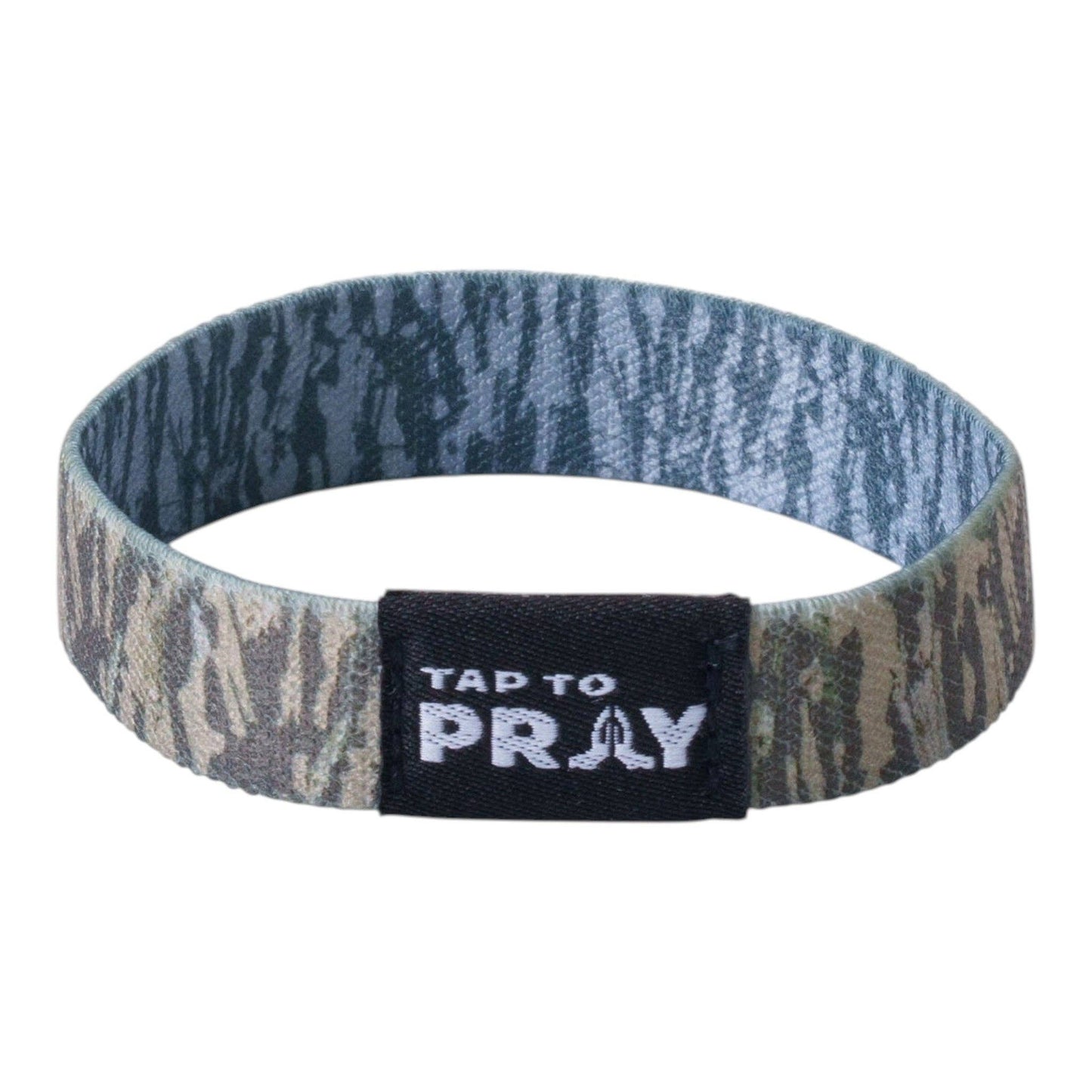 Tap To Pray® Wristband | Tree Bark Camo - XSmall