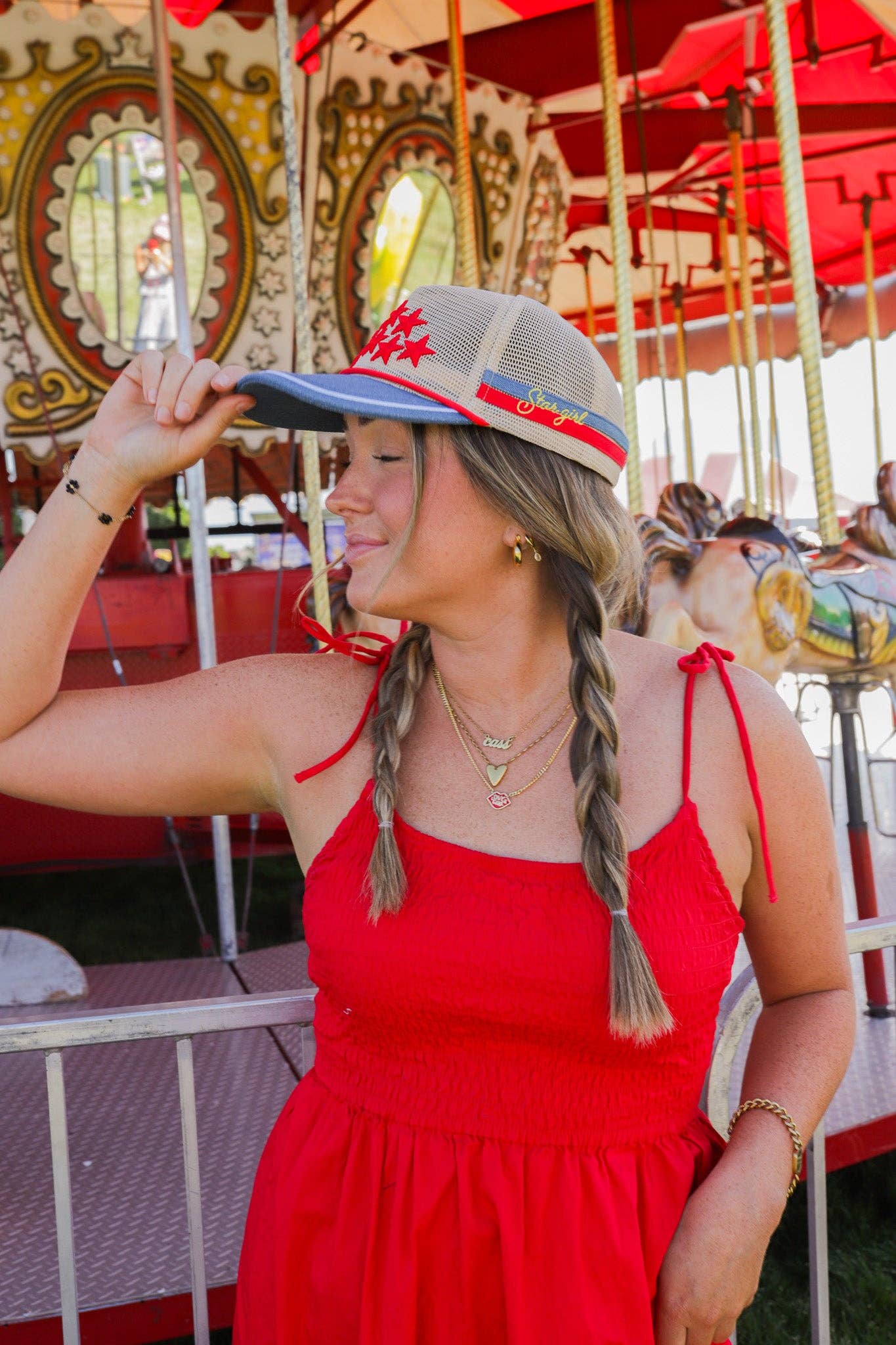 Kaxi Star Girl Mesh Trucker Hat