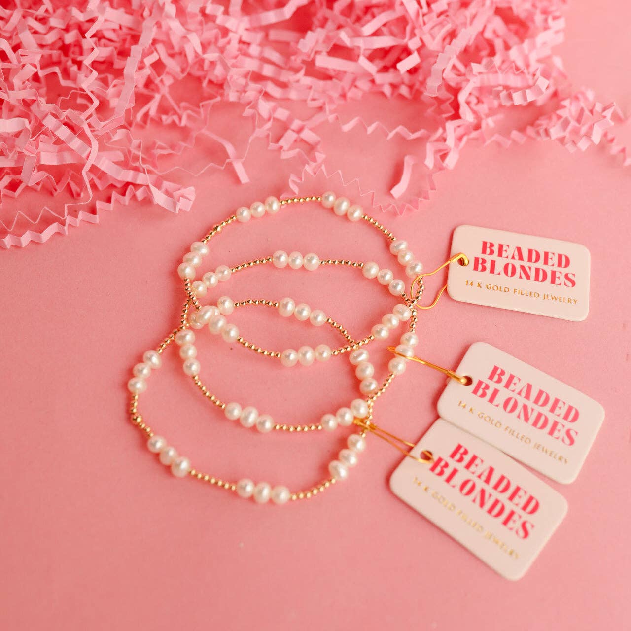 ILY Coastal Pearl Bracelet in Gold | Standard 6.75"