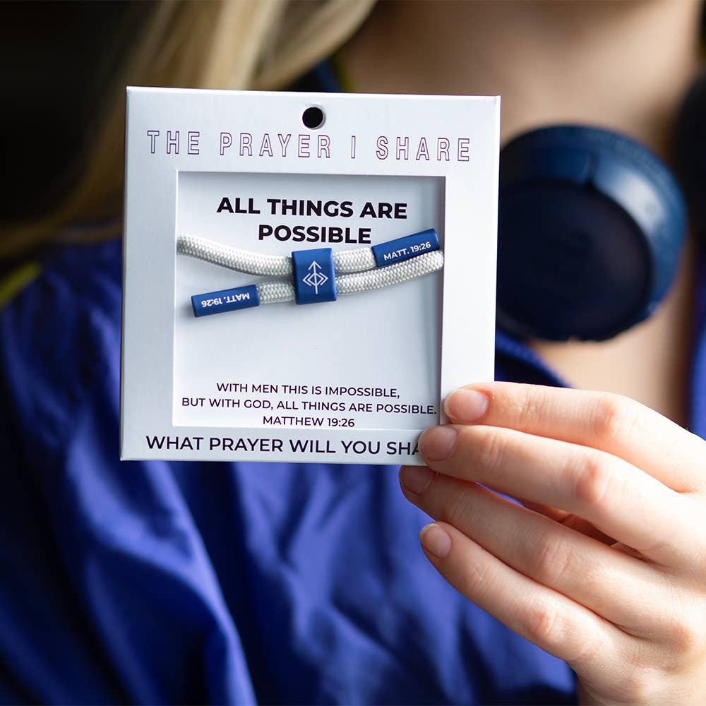 The Prayer I Share Cord Bracelet | ALL THINGS POSSIBLE