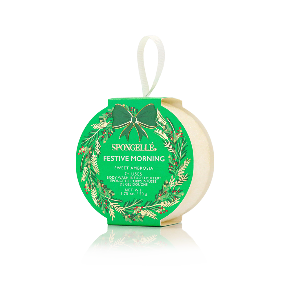 Spongellé | Holiday Wreath Body Buffer Gift Set