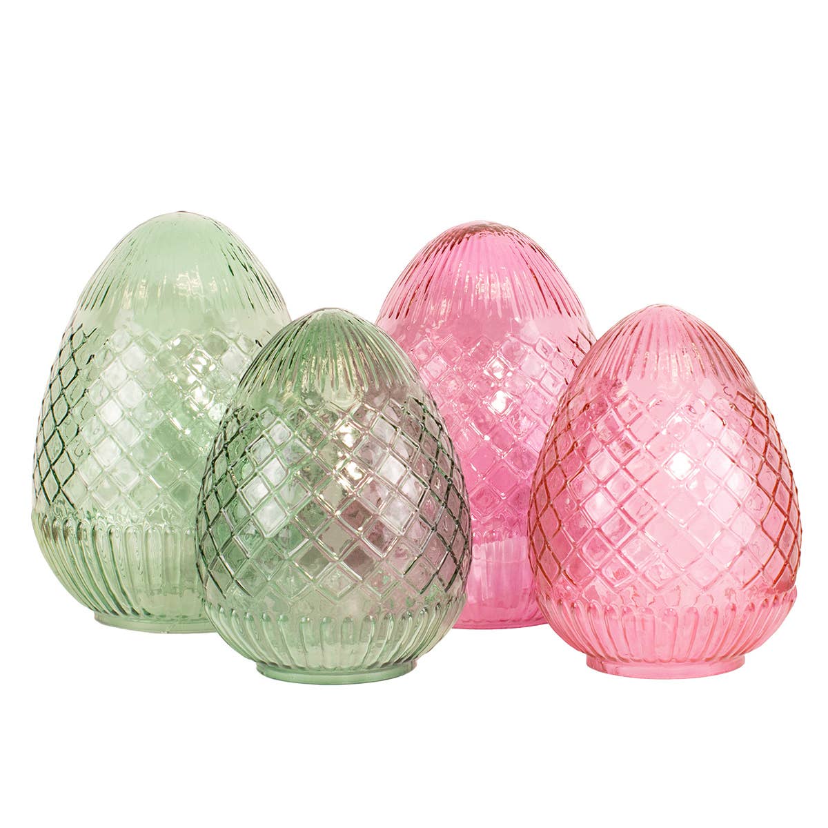 Annalise Glass Egg | Green 10"